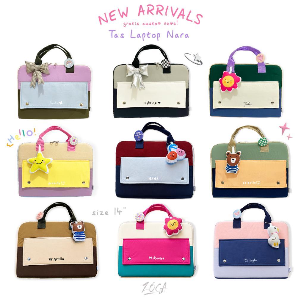 RECOMMENDED ZOCA TAS LAPTOP NARA 14" / TAS LAPTOP JINJING (BISA CUSTOM NAMA)