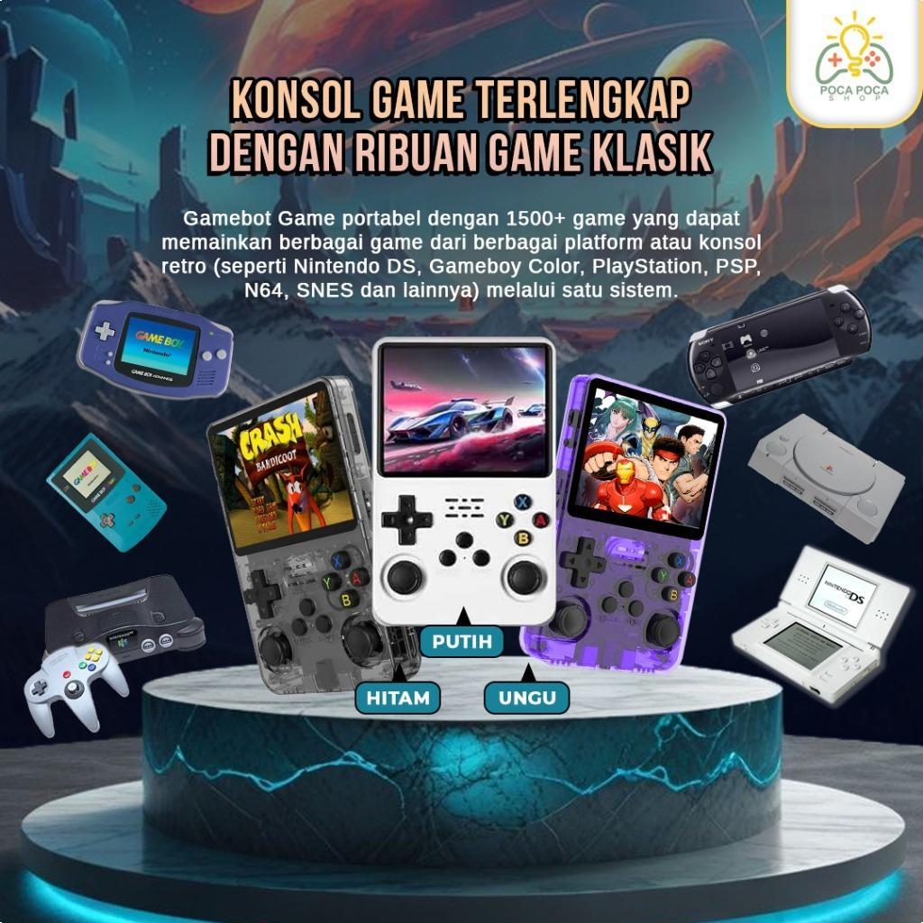 Cod R36S Retro Game Psp Handheld Gamebot Multi Console Gameboy Psp Ps1 Nintendo Bisa Connect Tv Cons