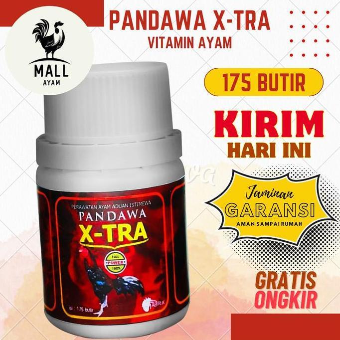 Ayam Mall Pandawa X-Tra Ekstra Obat Jamu Vitamin Ayam Laga Jago Petarung Aduan Pil Obat Kapsul Xtra 