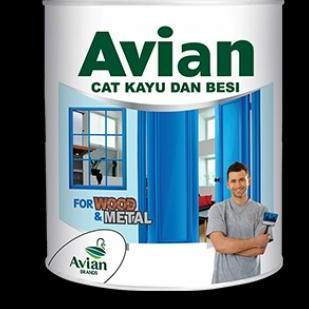 CAT MINYAK KAYU & BESI AVIAN 1 KG (WARNA HITAM/PUTIH)