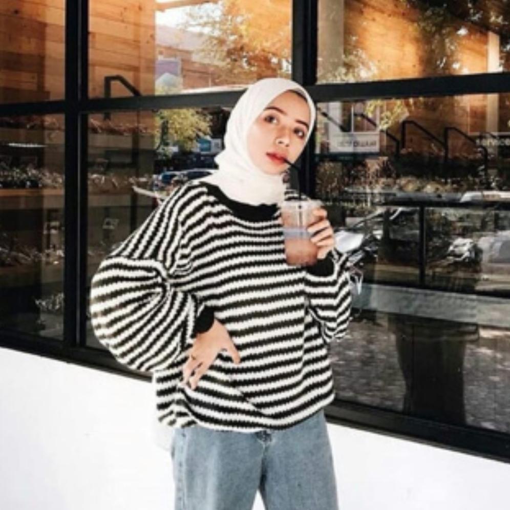 Ziggy sweater / ziggy stripe knitted / sweater musim dingin