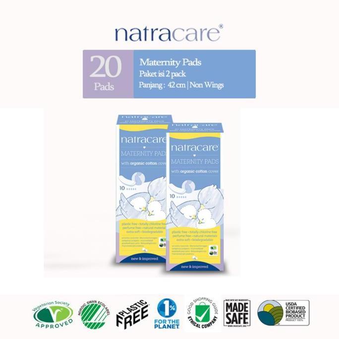 NATRACARE Maternity Pads Non Wings 10s (2 pack)