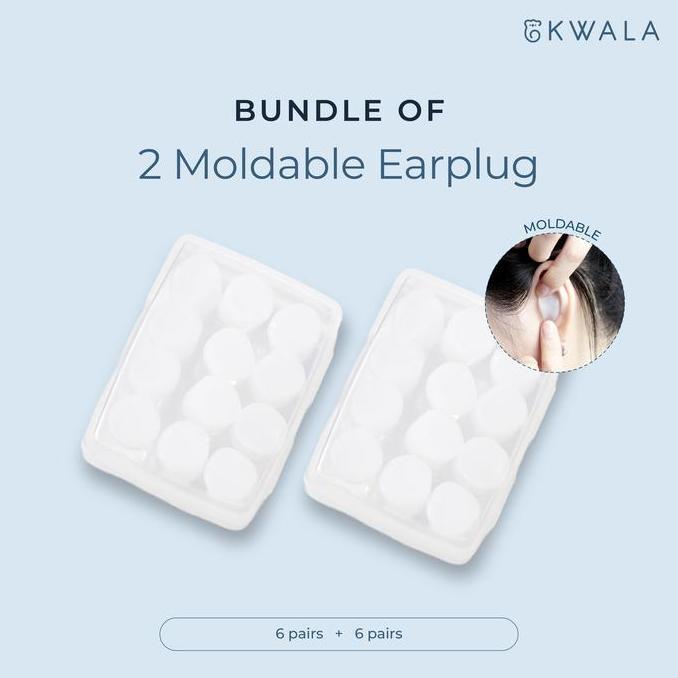 KWALA [Bundle] Moldable Earplug | Penutup Telinga | Earplug | Peredam Suara | Penutup Telinga untuk 