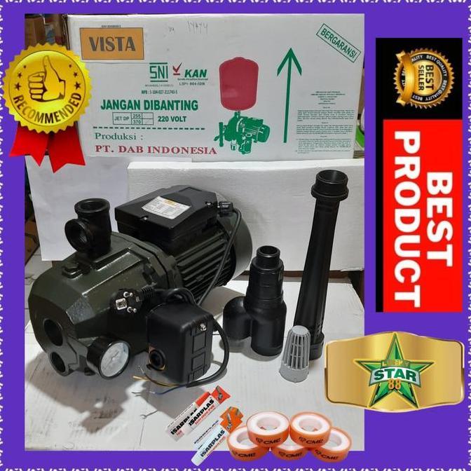 POMPA AIR JET PUMP SUMUR DALAM 30 MTR AUTO KLS KYODO DP 255 A 250 WATT TERBAIK