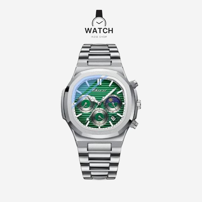 Orologi- [Special ] Cx-922 Jam Tangan Pria Multifungsi Kalender Chronograph Moon Phase Quartz Lumino