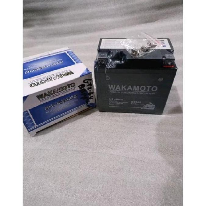 [1 Unit] Aki Gtz6V Merk Wakamoto Aki Kering Motor Accu Vario 125 Baru