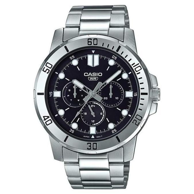 Orologi- Casio Mtp-Vd300D-1Eudf - Jam Tangan Pria - Tali Stainless - Mtpvd300D