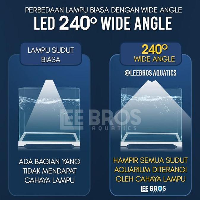 Fishup- Lampu Led Aquarium Submersible 30-90 Cm / Lampu Celup Aquarium