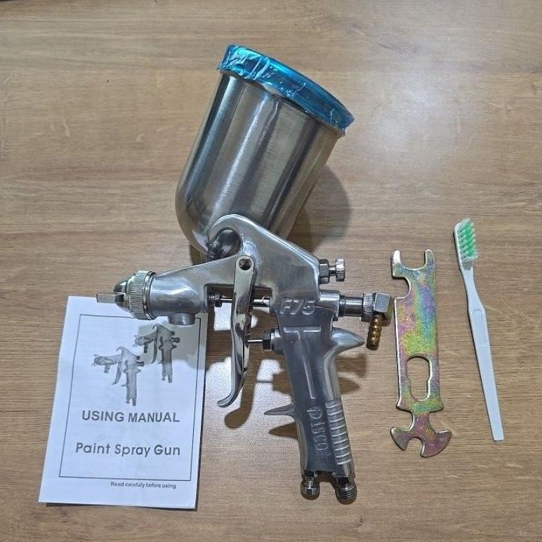 F75G SPRAY GUN - ALAT SEMPROT CAT BODI CHROME