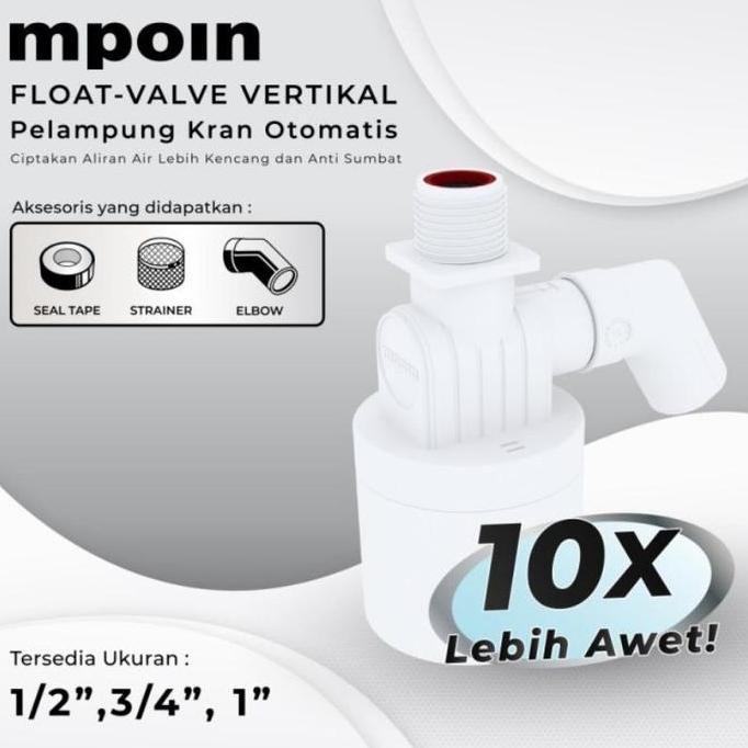 Pilihan- Mpoin Float Valve Vertikal / Pelampung Kran Otomatis Premium