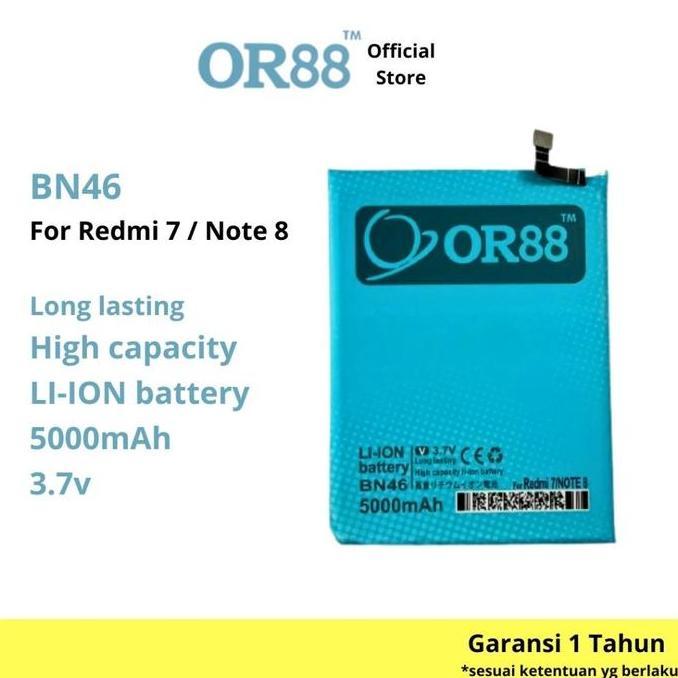OR88 -  Compatible With Xiaomi Redmi 7 / Redmi Note 8 [BN46] Battery Baterai Batre Batrai Double Pow