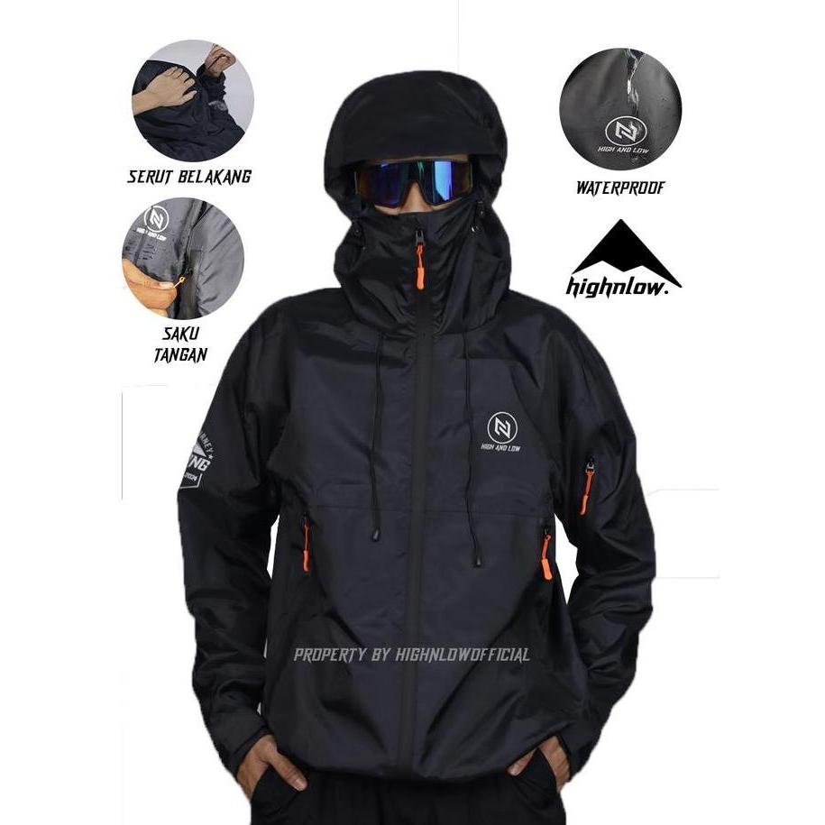 New - High And Low - Jaket Gorpcore Highking Series Jaket Gunung Waterproof Jaket Pria Wanita Waterp