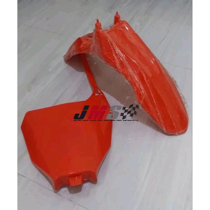 Spakbor Depan Crf 110 Dan Papan Nomor Crf 250 Supermoto Original Dan Terpercaya