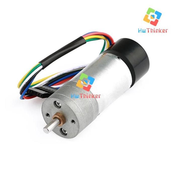 ayachezst- YFROBOT Motor DC Gearbox 1:34 / 1:75 JGA25-370 dengan Encoder GM25-13CPR 13 CPR Diskon