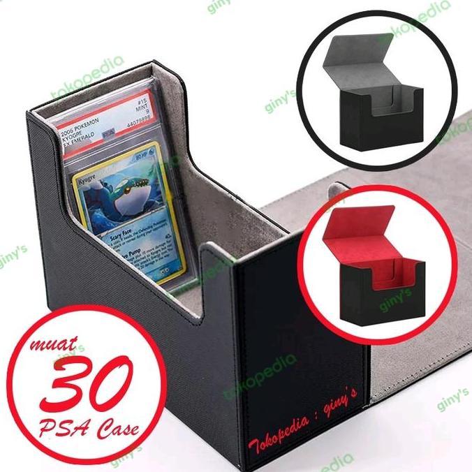 Pilihan - Premium Deck Box Psa Slab / Case Kartu Pokemon / Yugioh - 30 Psa Case