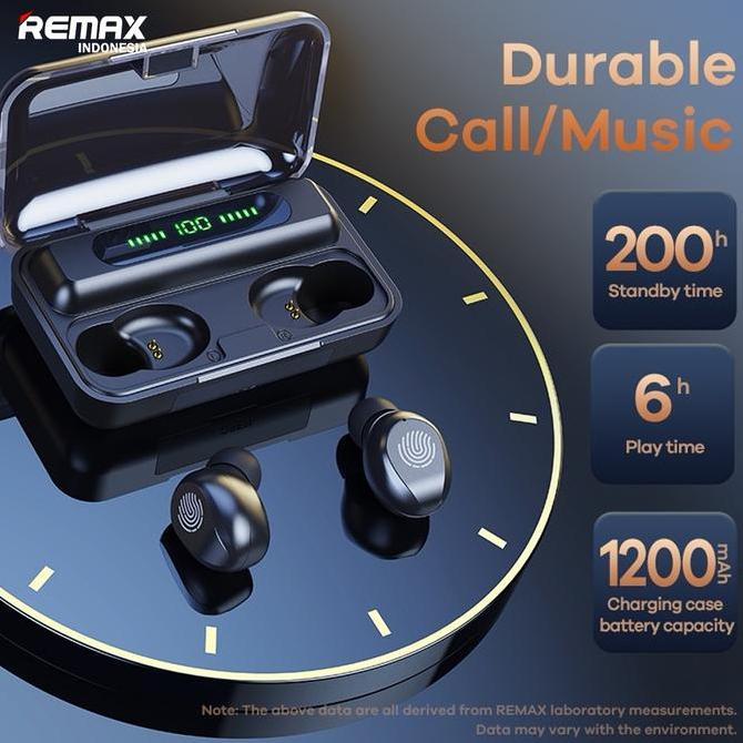Larisjaminan- Remax True Wireless Stereo Hi-Fi With Led Display Case 5,0 Version Bluetooth Tws-43 Ea