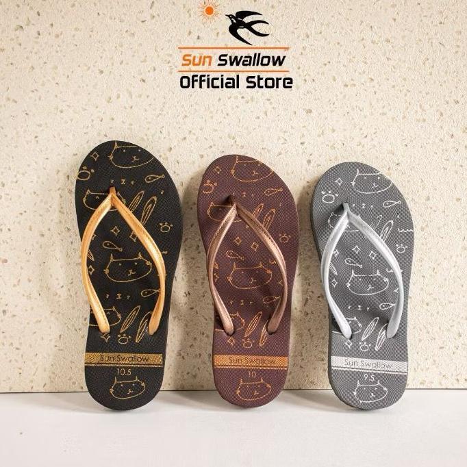 RECOMMENDED ASLI ORIGINAL Sandal Jepit / Sendal Jepit Sun Swallow Ladies Cat