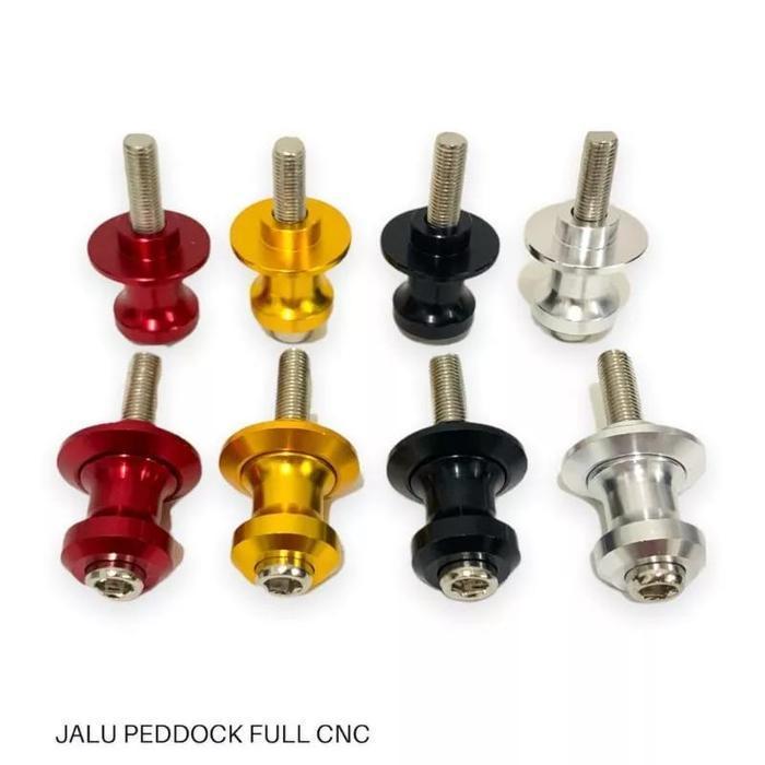 Jalu Pedok Peddock Full Cnc Accesoris Motor Jalu Paddock Baut 10 12 14 Universal Motor Ninja 150 rr 