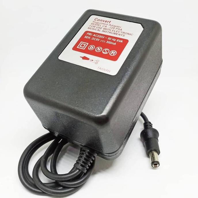 Regulated Adaptor CONVERT 9 Volt 300 mA Made In Taiwan For Effect