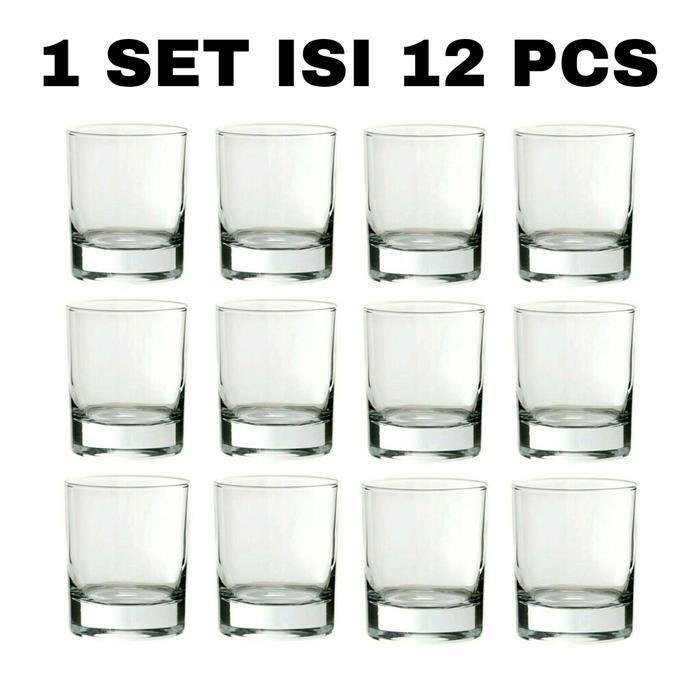 1 SET GELAS SLOKI (ISI 12 PCS) / SHOT GLASS / GELAS SLOKI / SLOKI KACA / GELAS SOJU / GELAS LILIN / 