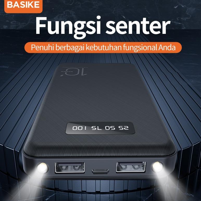 hot deals (hot)basike powerbank fast charging 30000 20000mah 10000mah dual usb mini murah with sente