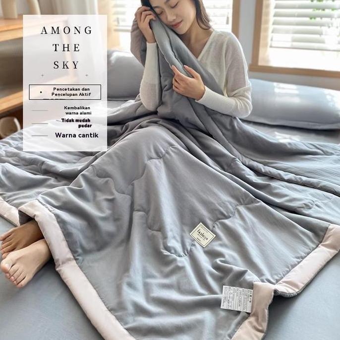 Selimut Tipis Dingin Musim Panas Bahan premium yang lembut dan adem, membuat tidurmu lebih nyaman. S