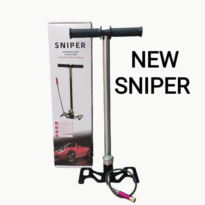 Pilihan - Sniper Pompa Pcp 6000 Psi, Pompa Pcp 3 Stage, Kaki Lipat, Chamber Besar, Cocok Untuk Semua
