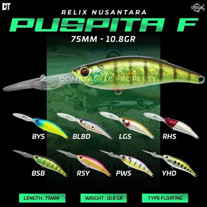minnow relix nusantara puspita f lure troling casting Mengambang Ikan Umpan Pancing Mancing