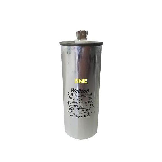KAPASITOR AC 50UF 450V AC 50/60HZ HEMAT