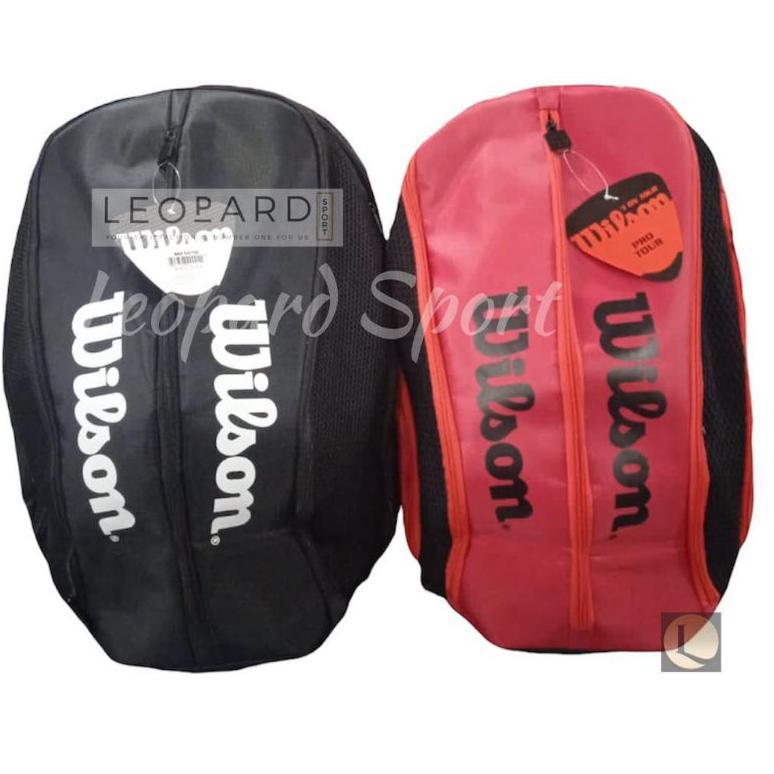 terbaru tas raket tenis wilson pro tour wrz 842798 / tas punggung wilson bacpack