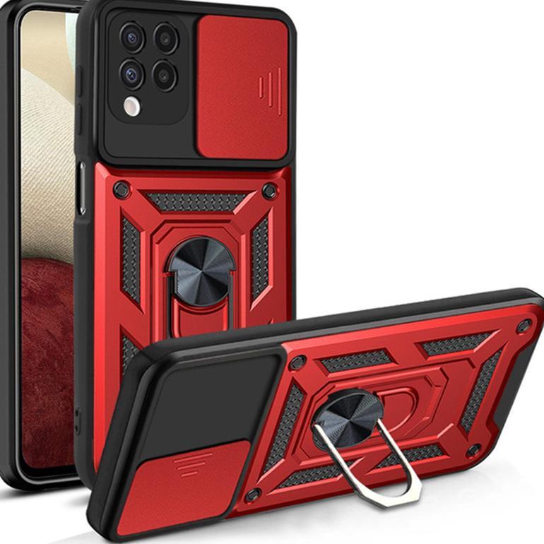 cuci gudang case samsung a12 - m12 case softcase slide armor camera protection case casing hp samsun