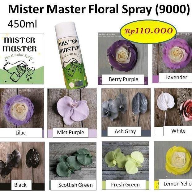 junkishop- Mister Master Floral Spray (9000), cat bunga, warna spray, Florist supply, Design Master 
