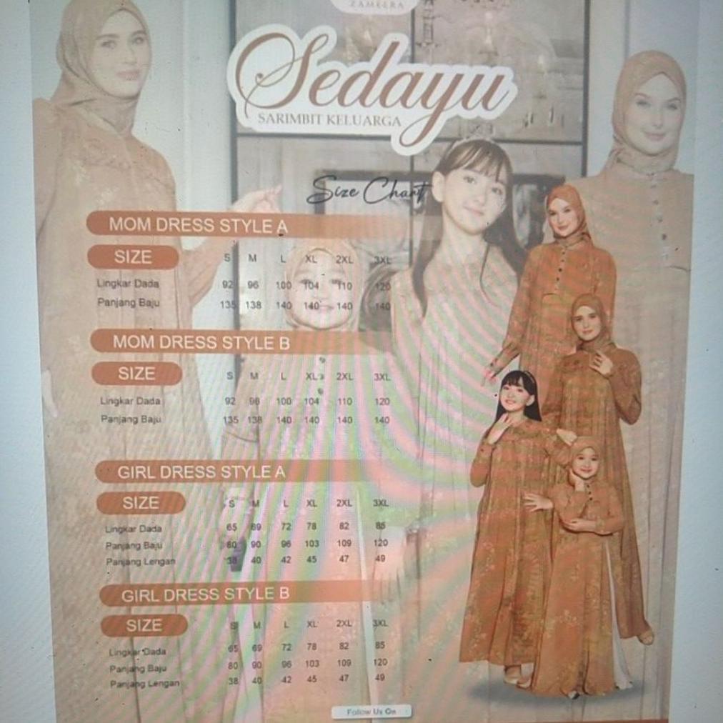 DISKON Sedayu Mom By ZAMEERA GAMIS ELEGAN S-3XL