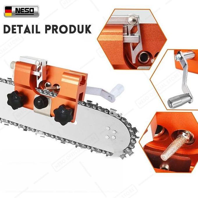 NESO JERMAN Pengasah Rantai Gergaji Aluminium COD/ Alat Pengasah Rantai Gergaji Aluminium Dengan Kep