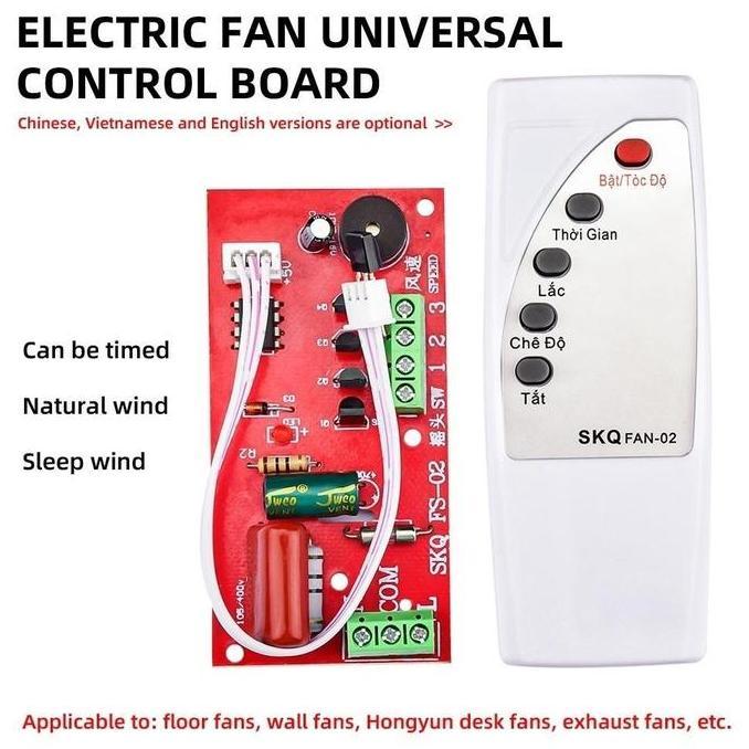 GAMYPAR Modul + Remot universal Kipas Angin Modul PCB KIPAS ANGIN YUNDAI / ARASHI / MASPION / COSMOS
