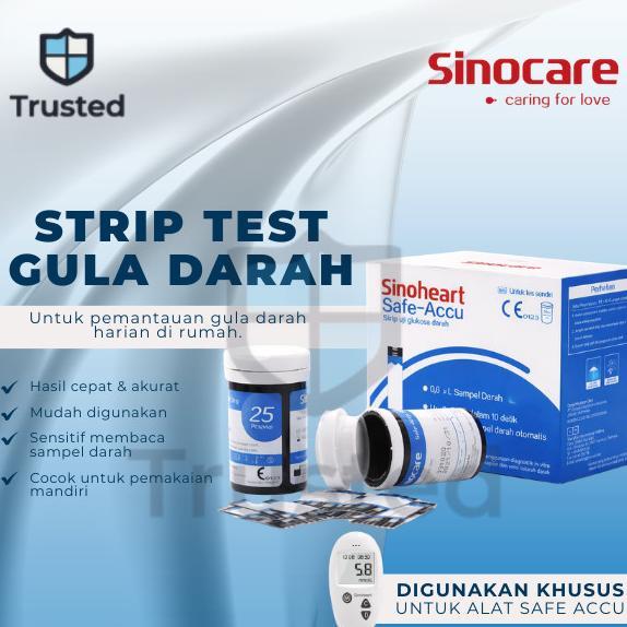 Termurah Sinoheart Strip Gula Darah Safe-Accu Strip Uji Gula Darah Sinoheart