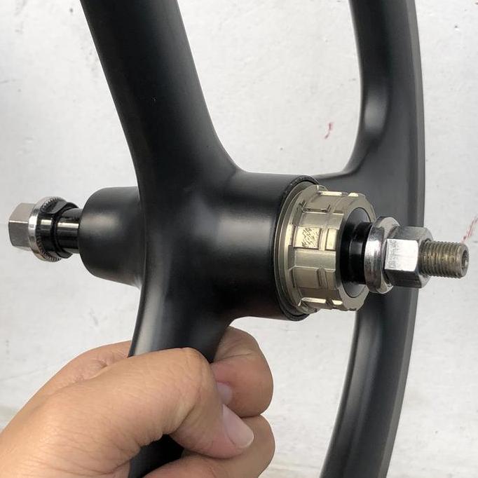 Carbon Trispoke Wheelset Motomachi 16 Plus Brompton Second Bekas Ori