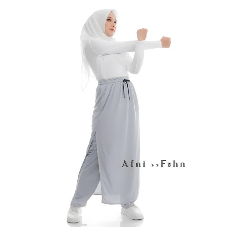 100% AMAN Afni Fshn - Rok Celana Olahraga Wanita Syar'i / ROCELA Dewasa Muslimah