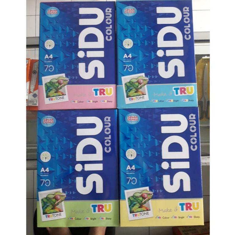 Kertas Hvs Sidu 70Gsm F4 Warna /Kertas Fotocopy Print