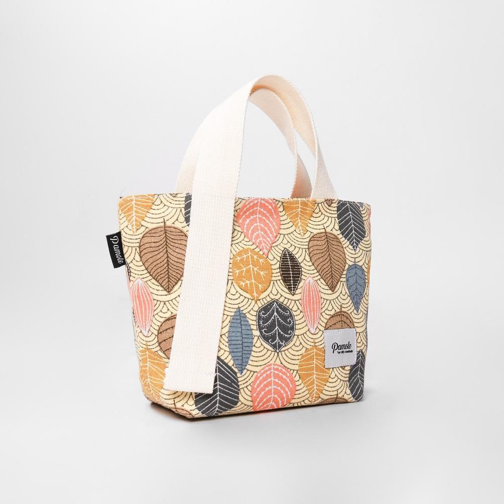 Exclusive Pamole Pouch Travelling Mini Totebag Bahan Kanvas - Shara Series