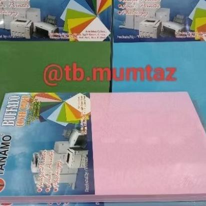 (1 Pack) Kertas  Jilid Buffalo F4 Aneka Warna / Kertas Jeruk