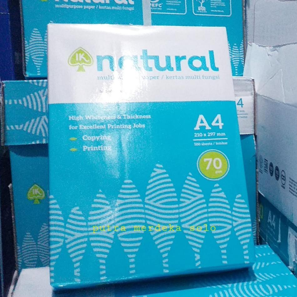 Kertas Hvs Natural A4 70 Gram 1 Rim