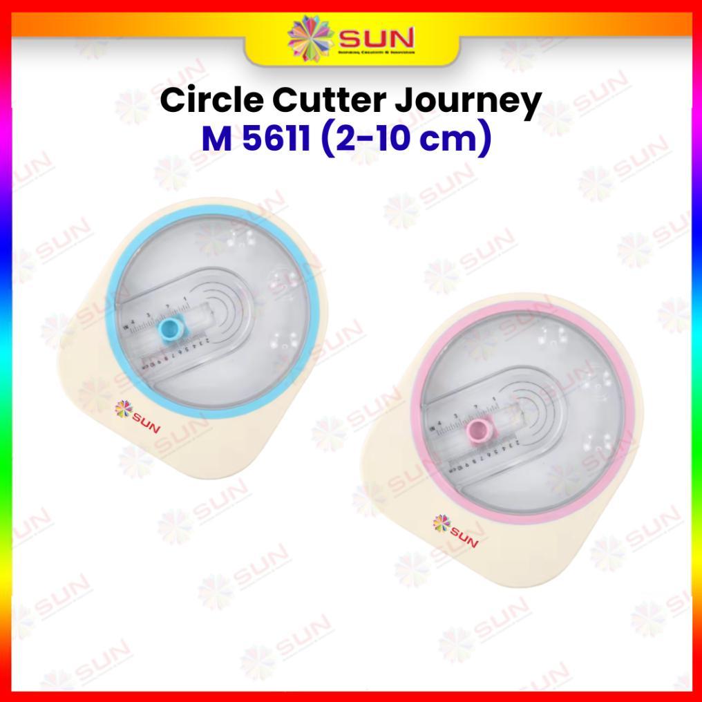 Circle Cutter Sun Journey 2-10Cm Pemotong Kertas Lingkaran Untuk Sticker & Craft