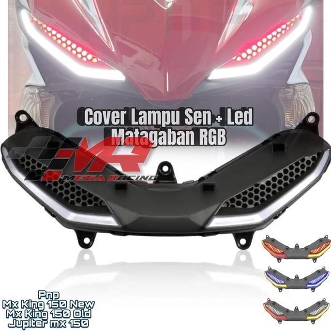 COVER LIST LAMPU DEPAN MX KING MATA GABAN  MX KING  MX 150 LED  ALIS MX KING 150  LAMPU ALIS MX KING