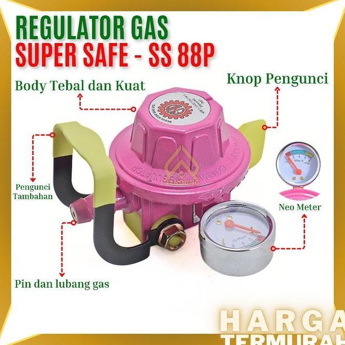 REGULATOR SUPER SAFE SS88P METER / LEGULATOR SUPERSAFE SS-88P DOUBLE LOCK / PENGAMAN GARANSI 1TAHUN 