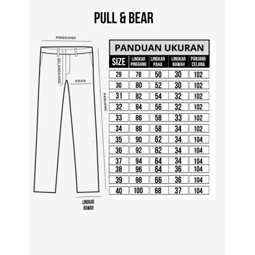 NEW DEALS Pull & Bear celana chino pria slim fit stretch premium import original branded clana katun