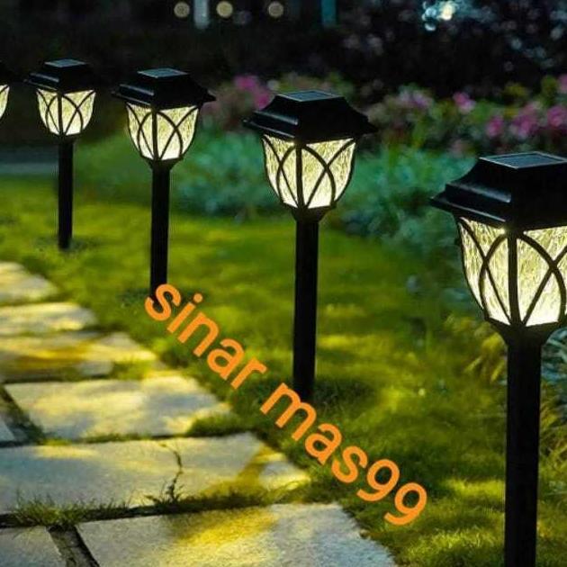 Lampu Taman Solar (Tenaga Surya) / Lampu Tancap Tenaga Surya / Lampu Hias Solar Panel Waterproof