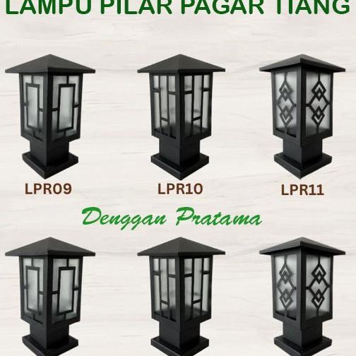 Lampu Pilar Atap Pagar / Lampu Pagar Tiang Minimalis / Lampu Hias Taman