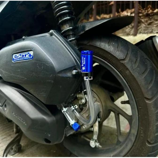 Tabung Minyak Rem Master Rem Atas / Depan Full Cnc Import Plus Free Selang 15Cm + 2 Kleman Tube Drai
