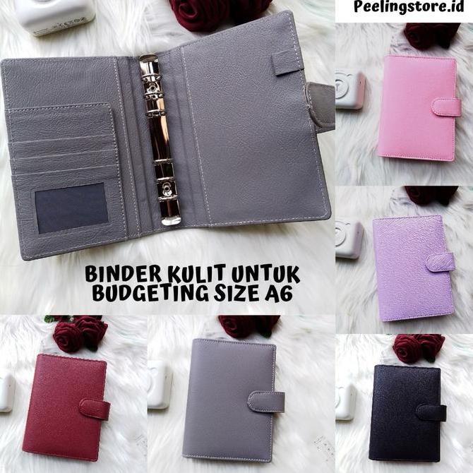 Newpic- Binder Polos A6 Binder Kulit Binder A6 6Ring Paper